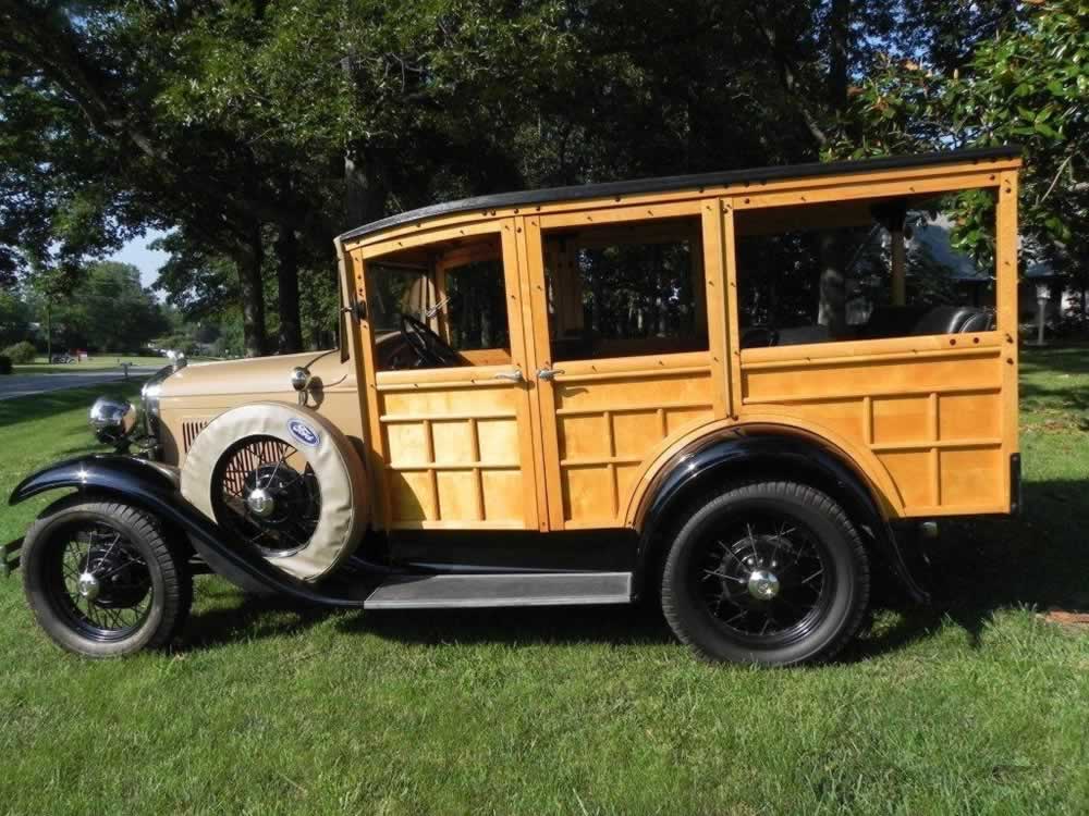 1930 Model A Woody Stationwagon, Older Restoration, All Original, Modern Updated Orginial Engine, Complete Side Curtains, Runs & Drives Great!